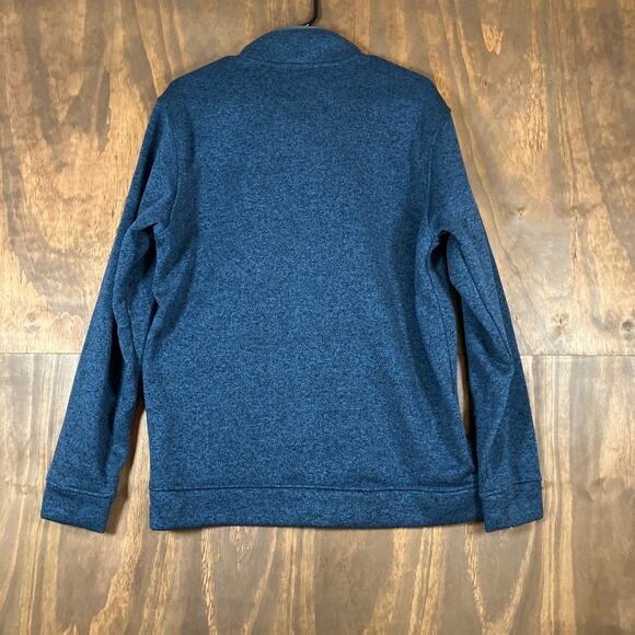 Eddie Bauer Mens Sweatshirt Blue Radiator Fleece Snap Mock Neck Long Sleeve L - Picture 10 of 12